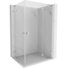Mexen Lunar L Duo cabine de douche pivotante droite 90 x 80 cm, transparent, chromé - 834L-090P-080L-01-00