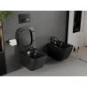 Mexen Madox cuvette WC sans rebord avec abattant à descente lente slim, duroplast, noir mat - 30154070