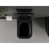 Mexen Madox cuvette WC sans bride avec abattant à descente progressive slim, duroplast, noir mat - 30154070