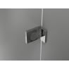 Mexen Lunar L Duo cabine de douche pivotante droite 100 x 75 cm, transparent, chrome - 834L-100P-075L-01-00