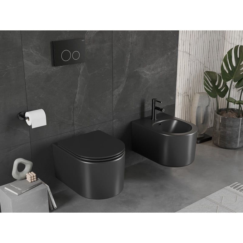 Mexen Sofia cuvette WC sans bord, noir mat - 3354XX85