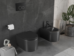 Mexen Sofia cuvette WC sans bord, noir mat - 3354XX85