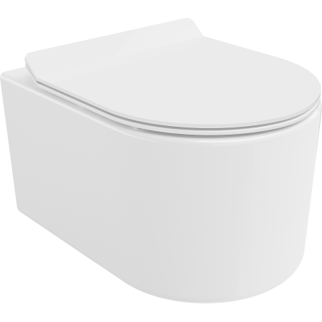 Mexen Sofia cuvette WC Rimless avec abattant à descente lente slim, duroplast, blanc brillant - 30540100