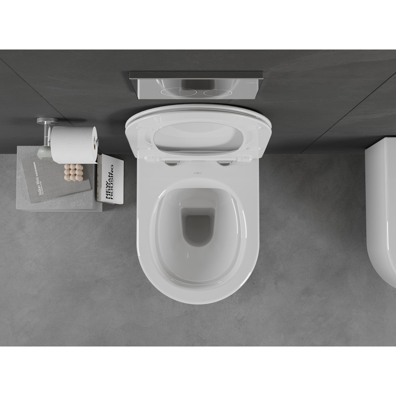 Mexen Sofia cuvette WC Rimless avec abattant slim à descente progressive, duroplast, blanc brillant - 30540300