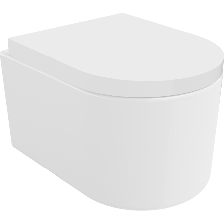 Mexen Sofia cuvette WC Rimless avec abattant à descente progressive, duraplast, blanc brillant - 30540200