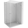 Mexen Lunar L Duo cabine de douche pivotante droite 115 x 110 cm, transparent, chrome - 834L-115P-110L-01-00