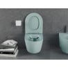 Mexen Lena cuvette wc sans bride avec abattant à descente lente slim, duroplast, vert clair mat - 30224048