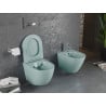 Mexen Lena cuvette wc sans bride avec abattant à descente lente slim, duroplast, vert clair mat - 30224048