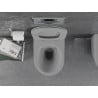Mexen Lena bol de WC Rimless avec siège slim à fermeture lente, duroplast, Gris clair mat - 30224061