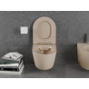 Mexen Lena cuvette wc sans rebord avec abattant à descente lente slim, duroplast, cappuccino mat - 30224064