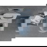 Mexen Lena cuvette WC sans rebord avec siège à descente lente slim, duroplast, gris-bleu mat - 30224069