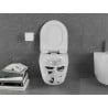 Mexen Lena cuvette WC sans bride avec abattant à descente lente slim, duroplast, blanc motif - 30224099