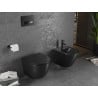 Mexen Lena cuvette WC Rimless avec abattant à descente lente slim, duroplast, noir mat - 30221085