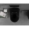 Mexen Lena bol de WC Rimless avec siège slim à fermeture lente, duroplast, Noir - 30224070