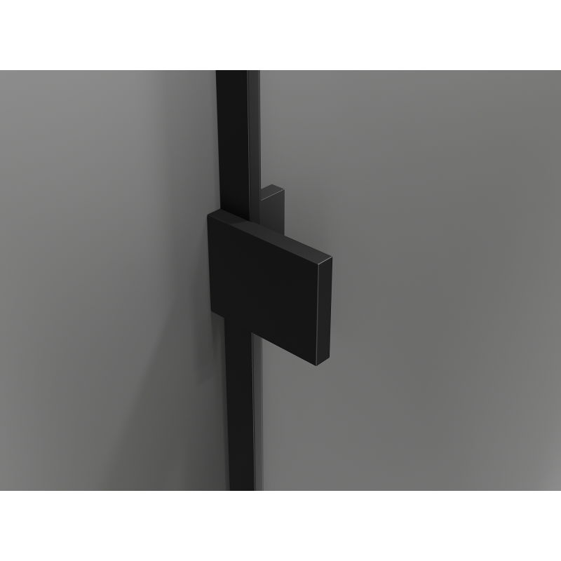 Mexen Lunar Duo cabine de douche pivotante droite 115 x 110 cm, transparent, noir - 834-115P-110L-70-00