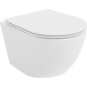 Mexen Lena cuvette WC sans rebord avec abattant à descente lente slim, duroplast, blanc brillant - 30220400