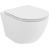 Mexen Lena bol de WC Rimless avec siège slim à fermeture lente, duroplast, Blanc - 30220300