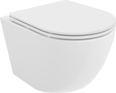 Mexen Lena cuvette WC sans rebord avec abattant slim à descente progressive, duroplast, blanc brillant - 30220300