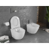 Mexen Lena cuvette WC sans rebord avec abattant slim à descente progressive, duroplast, blanc brillant - 30220300