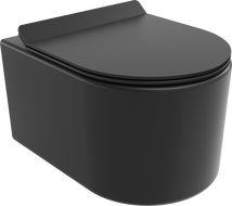 Mexen Sofia bol de WC Rimless avec siège slim à fermeture lente, duroplast, Noir mat - 30540185