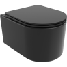 Mexen Sofia bol de WC Rimless avec siège slim à fermeture lente, duroplast, Noir mat - 30541085