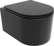 Mexen Sofia bol de WC Rimless avec siège slim à fermeture lente, duroplast, Noir mat - 30541085