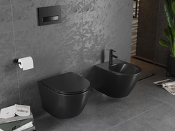 Bidet suspendu Mexen Lena, noir mat - 35224885