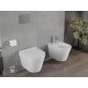 Mexen Rico bol de WC Rimless avec siège slim à fermeture lente, duroplast, Blanc - 30720500