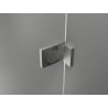 Mexen Lunar Duo cabine de douche pivotante droite 85 x 80 cm, transparent, nickel brossé - 834-085P-080L-97-00