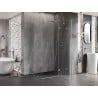 Mexen Lunar Duo cabine de douche pivotante droite 85 x 80 cm, transparent, nickel brossé - 834-085P-080L-97-00
