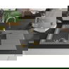 Mexen Matias évier en granit à 1,5 cuvette avec égouttoir 900 x 505 mm, Gris, siphon Or - 6502901505-71-G