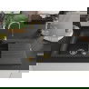 Mexen Matias évier en granit à 1,5 cuvette avec égouttoir 900 x 505 mm, Noir moucheté, siphon Or - 6502901505-76-G