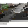 Mexen Vito évier en granit à 1 cuve 520 x 490 mm, Noir, siphon Or - 6503521000-77-G