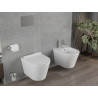 Mexen Rico cuvette WC sans rebord avec abattant à descente ralentie slim, duroplast, blanc brillant - 30720100