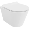 Mexen Rico cuvette wc Rimless avec abattant à descente progressive slim, duroplast, blanc brillant - 30720100