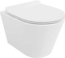 Mexen Rico cuvette WC sans rebord avec abattant à descente ralentie slim, duroplast, blanc brillant - 30720100