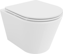 Mexen Rico cuvette WC sans bride avec siège à descente lente slim, duroplast, blanc brillant - 30720300