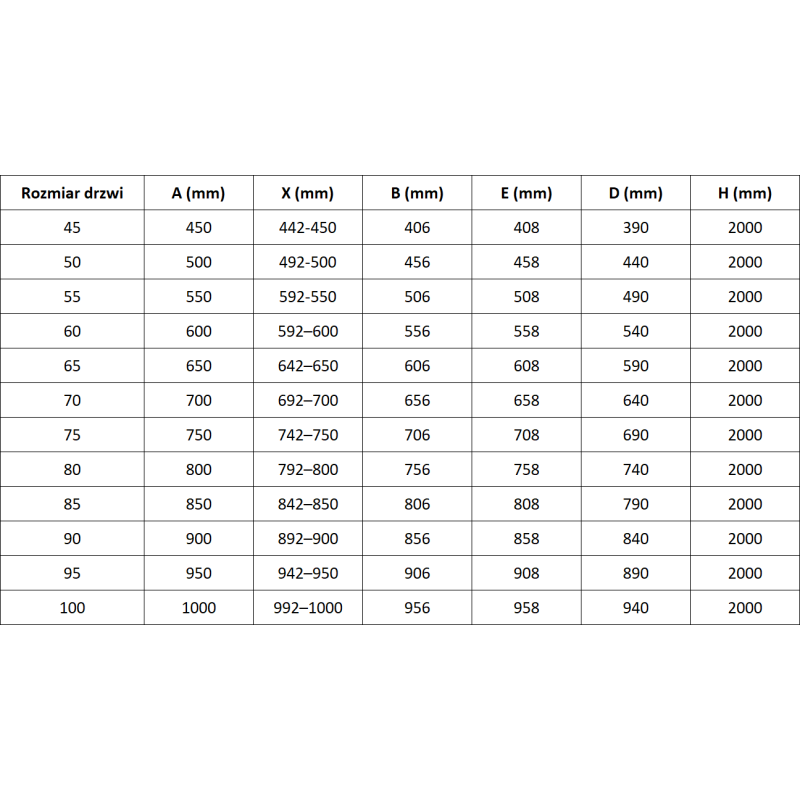 Mexen Lunar-B porte de douche battante gauche 90 cm, transparent, blanc - 832-090-000-20-00-L