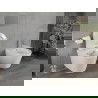 Mexen Rico bol de WC Rimless avec siège slim à fermeture lente, duroplast, Blanc - 30720300