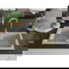 Mexen Mario évier en granit à 2 cuves 820 x 436 mm, Beige, siphon Or - 6504822000-69-G