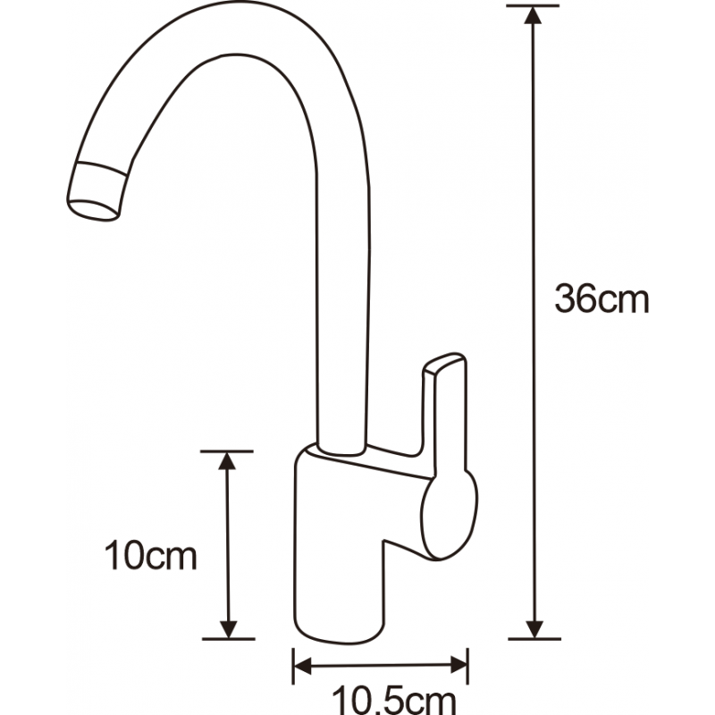 Mexen Ebro robinet de cuisine, noir - 671500-70