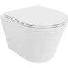 Mexen Rico bol de WC Rimless avec siège slim à fermeture lente, duroplast, Blanc - 30720400