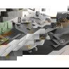 Mexen Mario évier en granit à 2 cuves 820 x 436 mm, Gris, siphon Or - 6504822000-71-G