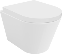 Mexen Rico cuvette WC Rimless avec abattant à descente lente, dur en duroplast, blanc brillant - 30720200