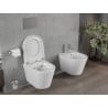 Mexen Rico bol de toilette dur Rimless siège à fermeture lente, duroplast, Blanc - 30720200