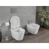Mexen Rico cuvette WC Rimless avec abattant à descente lente, dur en duroplast, blanc brillant - 30720200