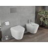 Mexen Rico cuvette WC Rimless avec abattant à descente lente, dur en duroplast, blanc brillant - 30720200