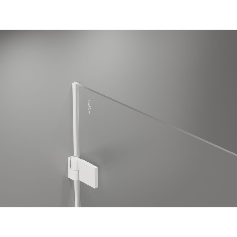 Mexen Lunar-B porte de douche pivotante droite 55 cm, transparent, blanc - 832-055-000-20-00-P