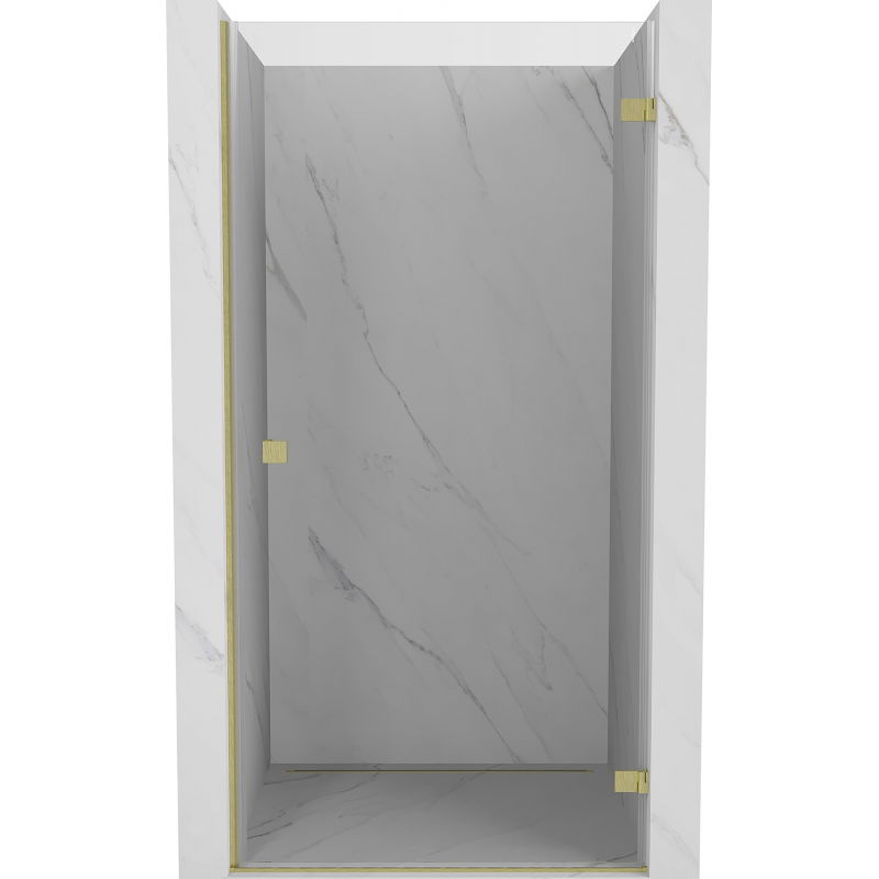 Mexen Lunar-B porte de douche pivotante droite 50 cm, transparent, doré brossé - 832-050-000-55-00-P