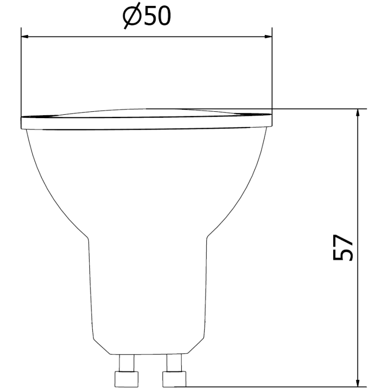Mexen Nova Ampoule LED GU10, 10W, Neutre - 4000K, 1055 lm - L108-GU10-1040-01
